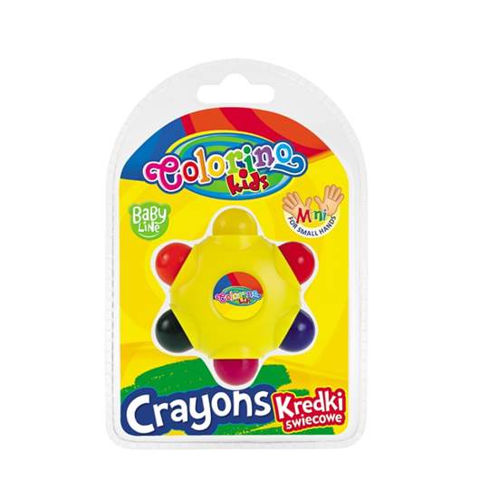 Wax crayons Babyline, 6 colors